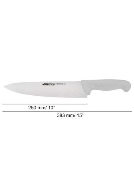 CUCHILLO 250 mm COCINERO BLANCO 2900 ARCOS-3