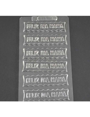 MOLDE PVC FELIZ DIA MAMA 90x25x5mm (7c)