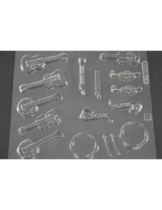 MOLDE PVC INSTRUMENTOS MUSICALES 80x34x6mm (16c)