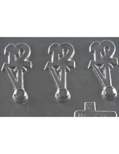 MOLDE PVC AGUJAS RELOJ 12H 78x37x8mm (3c)