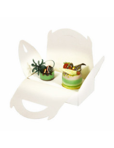 CAJA PARA 2 VASOS CON ASA 17x10x6cm (50u)