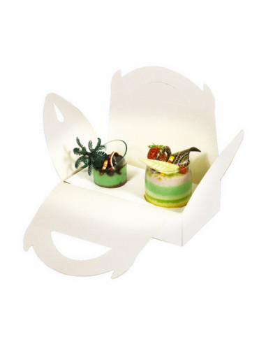 CAJA PARA 2 VASOS CON ASA 17x10x6cm (50u)