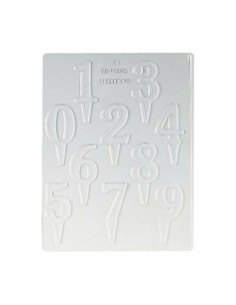 MOLDE PVC NÚMEROS 0-9 CON PINCHO 2
