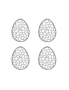 MOLDE PVC HUEVO GRABADO 4ud