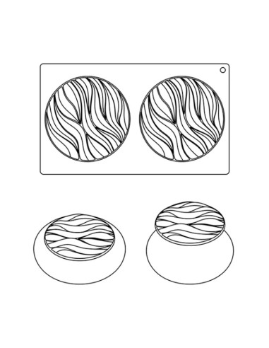 MOLDE TOP08 RIVERCake Decor