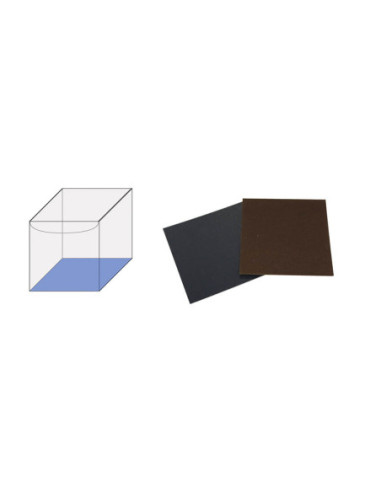 FONDO 90x90mm PK(10u) TERCIOPELO MARRÓN