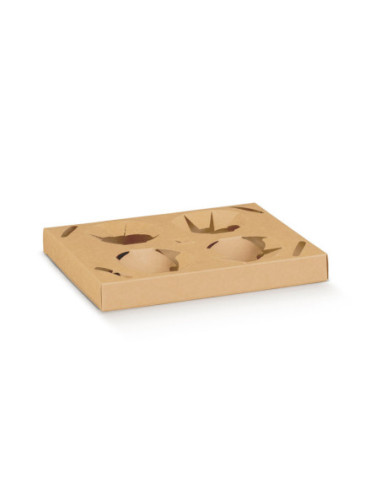 CARTÓN 4 CAFÉS 220x175x25 PK (10u) AVANA TAKE AWAY