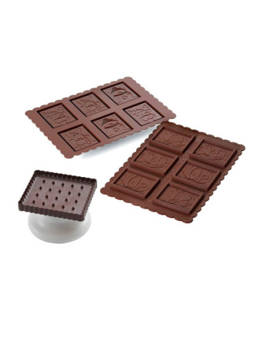 MOLDE COOKIE CHOC SNOWMAN