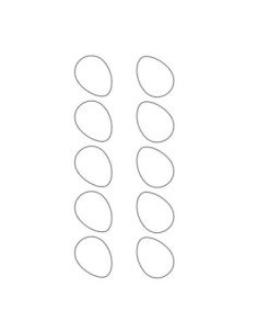 MOLDE PVC HUEVO LISO MEDIO h41xD28mm (10c)