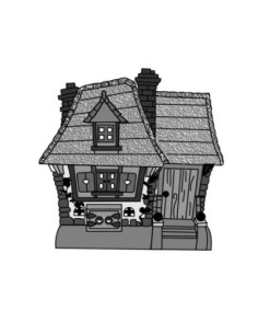 MOLDE PVC AR2261CASA MINI BOSQUE 2 115x60x120mm