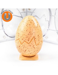 MOLDE HUEVO CRACK D100xh150 mm (2i) POLIC.MAGN. 2