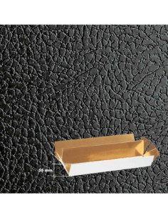 ESTUCHE PET 145x145x35mm (i35) PIEL NEGRA PK(10u) 2