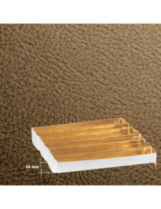 ESTUCHE 145x75x35mm (i25) PIEL MARRÓN PK (10u) 2