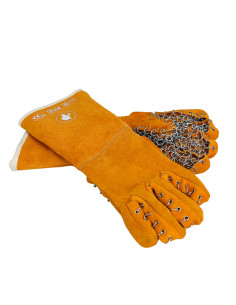 GUANTE 5 DEDOS 40cm MALLA METALICA (PAR)