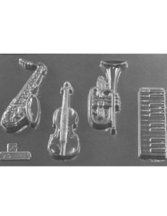 MOLDE PVC INSTRUMENTOS MUSICALES 100x40x15mm