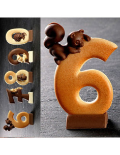 MOLDE DS5016 NÚMERO 6 ARDILLA DECOSIL