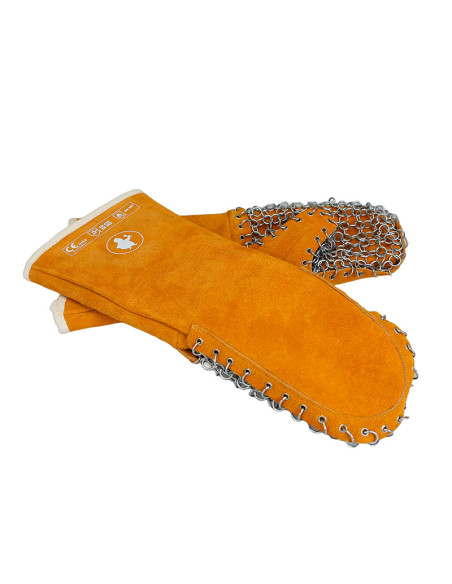 MANOPLA ANTICALORICA 40cm MALLA METALICA (PAR)