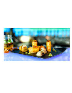 BANDEJA STONE 30X14X1.7 BL (10u) PS imit. PIZARRA 2