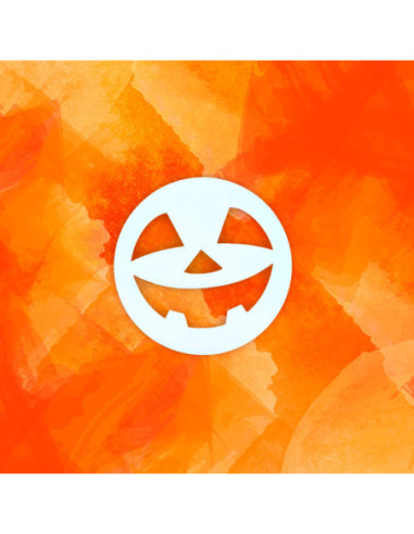 PLANTILLA HALLOWEEN CARA CALABAZA D100x3mm