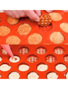 MOLDE SF143 MINI WAFFEL ROUND D40xh12mm 2