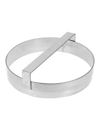 CORTADOR REDONDO 20cm LISO CON EMPUÑADURA