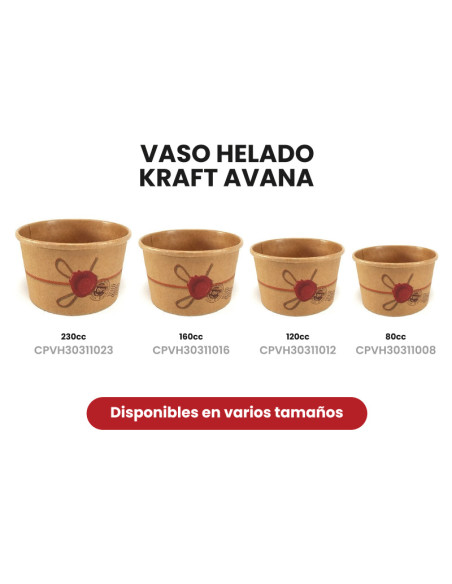 Vaso helado Kraft AvanaVasitos