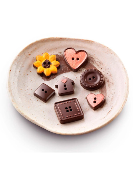 MOLDE BOMBÓN SCG029 CHOCO BUTTONSEasy Choc