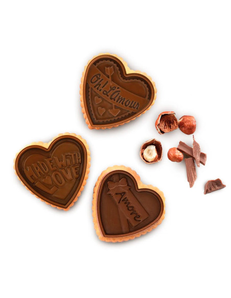 MOLDE COOKIE CHOC LOVE 73x72x5mmSan Valentin
