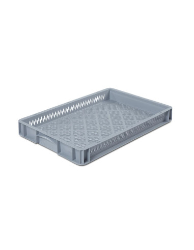 CUBETA N.E. RANURADA 600x400x55 CERRADA 9lt.Cubetas