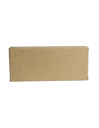 CAJA TURRON KRAFT 21x9x3cm BL(25u) +INSERTO