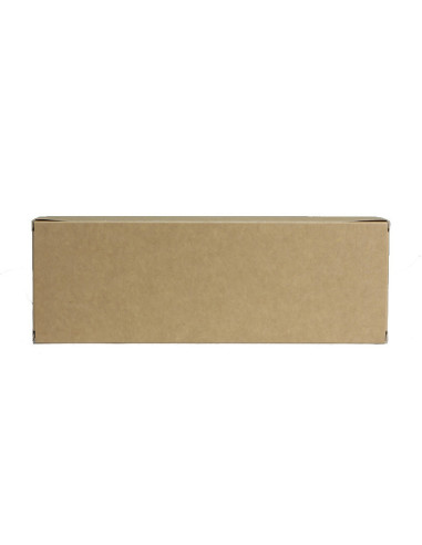 CAJA TURRON KRAFT 21x9x3cm BL(25u) +INSERTO