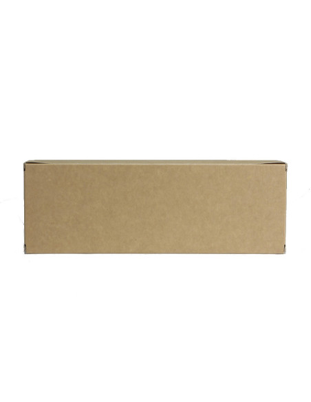 CAJA TURRON KRAFT 21x9x3cm BL(25u) +INSERTO