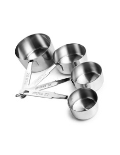 JUEGO DE 4 CAZOS DE MEDIDA INOX