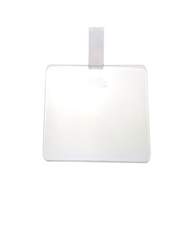 LENGÜETA CUADRADA 8x8cm PLÁSTICO TRANSPARENTE (100u)Bases plástico