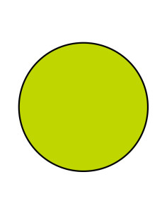 DISCO REDONDO 20cm VERDE/NG PK(50)Discos redondos 2