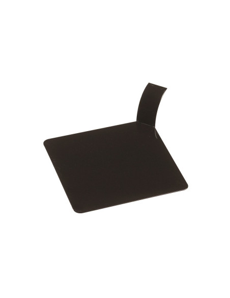 LENGÜETA CUADRADA 8x8cm PLÁSTICO NEGRO (100u)Bases plástico