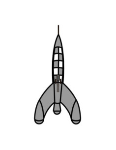 MOLDE PVC AR2162 COHETE ESPACIAL 260x170mm