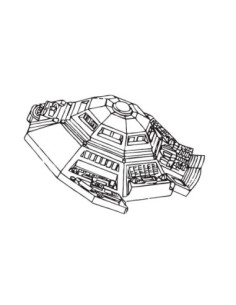 MOLDE PVC AR2060 NAVE ESPACIAL 270x220x130mm