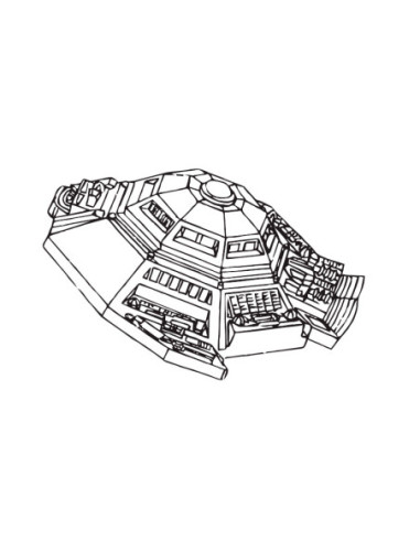 MOLDE PVC AR2060 NAVE ESPACIAL 270x220x130mm