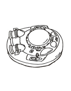 MOLDE PVC AR2070 NAVE ESPACIAL 140x140x70mm