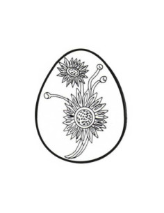 MOLDE PVC HUEVO FLOR D120xH181mm 1ud