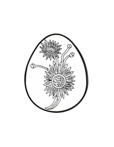 MOLDE PVC HUEVO FLOR D120xH181mm 1ud