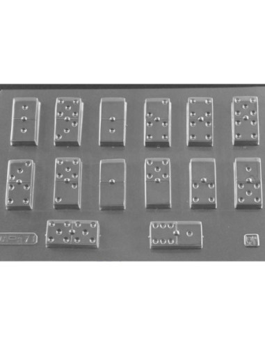 MOLDE PVC ARVA871 FICHAS DOMINÓ 40x20x10mm