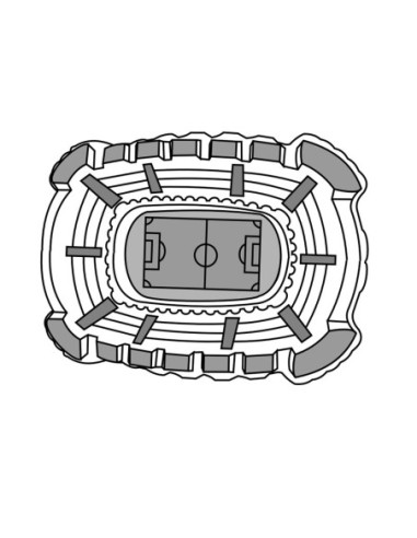 MOLDE  PVC CAMPO FÚTBOL ENTERO 270x240x65mm