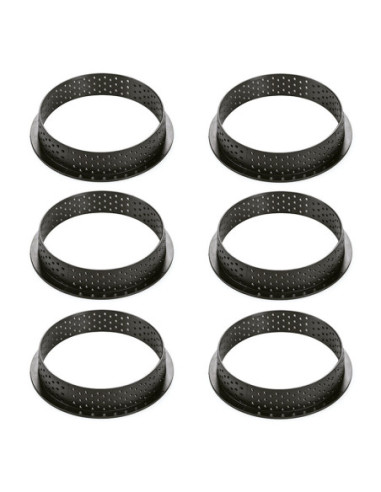 KIT TARTE RING HONORE D80x13 molde+ 6 rings-2