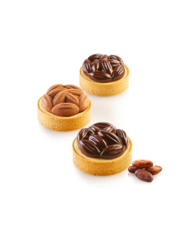 KIT TARTE RING COCOA D70 -61x20 molde+6 rings