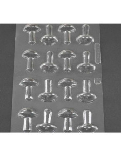 MOLDE PVC CHAMPIÑÓN GRANDE 42x33mm (16c)