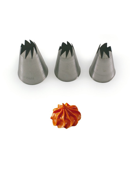 BOQUILLA ESTRELLA CURVADA D30xH50mm N15 BA411Boquillas especiales inox