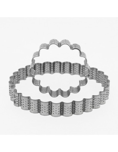 ARO CANNELÉ D.90x20 mm PERFORADO INOX