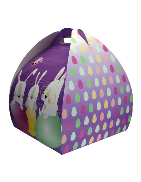 CAJA PASCUA VIOLETA 28x28x32cm PK (25u) CUADRADA